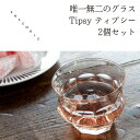 【ラッピング無料】 TIPSY 《 ティプシー 》 2個セット グラス ガラス コップ カップ ロックグラス 酒 ブランデー ウィスキー ビアグラス カクテル ...