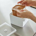 レビューで特典《 tower みそパックごと収納 ハンドル付き密閉フードコンテナ タワー 》 味噌ポット みそポット 1500ml 保存容器 密閉 密閉容器フー...