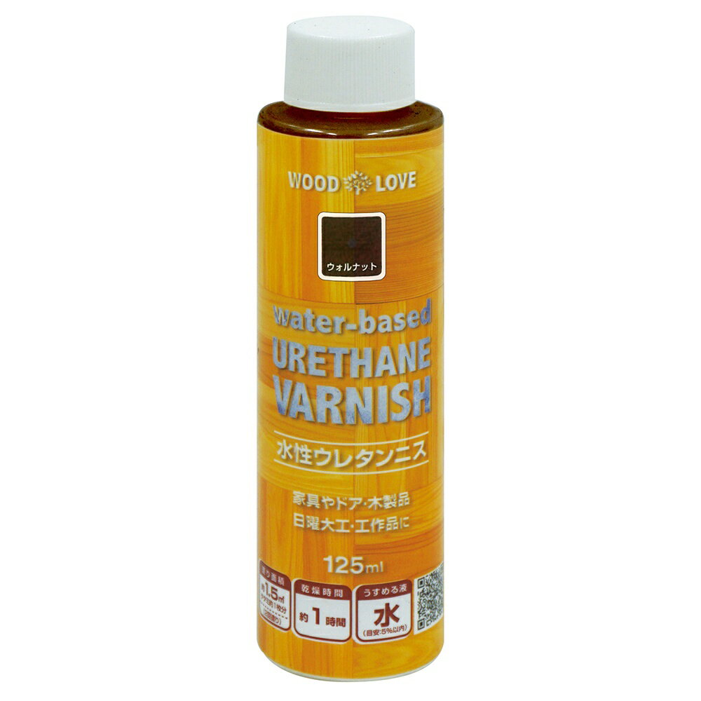 【あす楽対応・送料無料】ニッペホームプロダクツWL 水性ウレタンニス water-based URETHANE VARNISH 125mlウォルナット