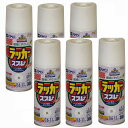 アサヒペン アスペンラッカースプレー 300ML 白 内箱入り6本セット