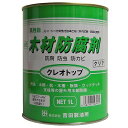 【あす楽対応・送料無料】吉田製油所油性木材防腐剤クレオトップ1Lクリヤー