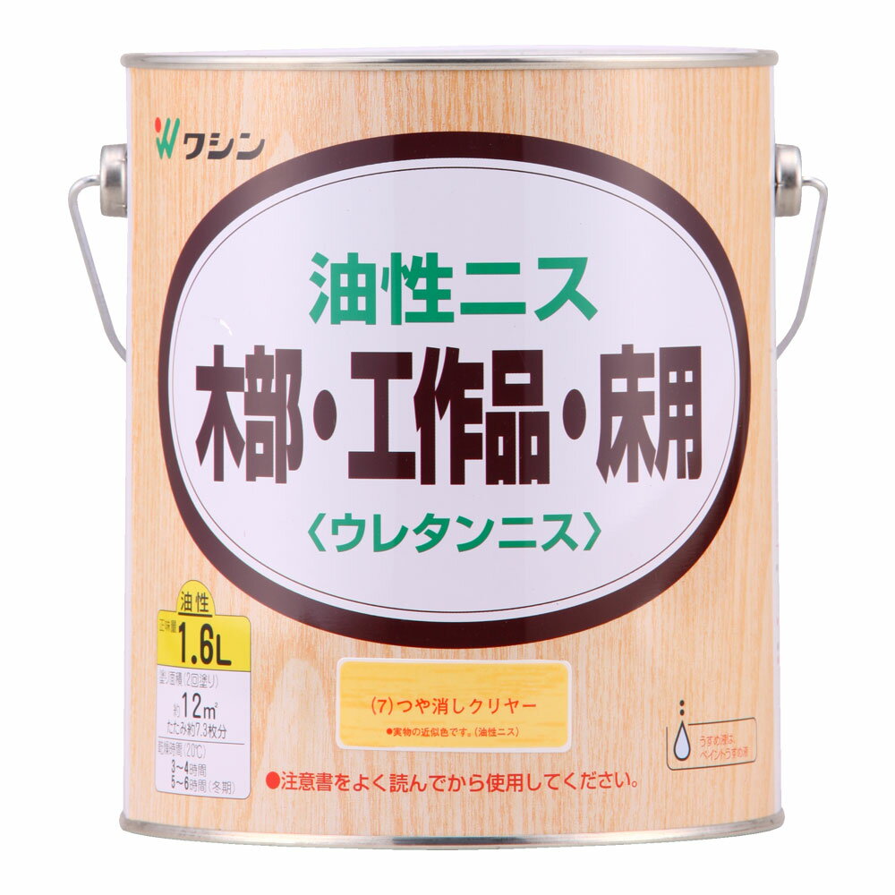 【あす楽対応・送料無料】和信ペイント油性ニスつや消しクリヤー1.6L