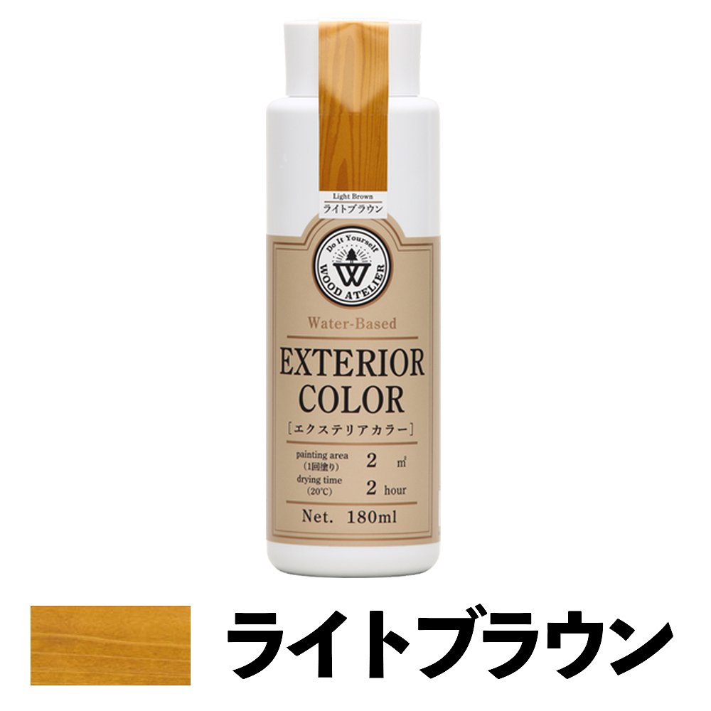 色づき画良く、低臭で手軽に使える屋外用着色剤塗り面積（2回塗り）：約1m2乾燥時間（20℃）：約2時間うすめ液：水（水道水）