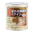 【あす楽対応・送料無料】アトムハウスペイント水性ウッドエバープロテクト1.6Lオーク