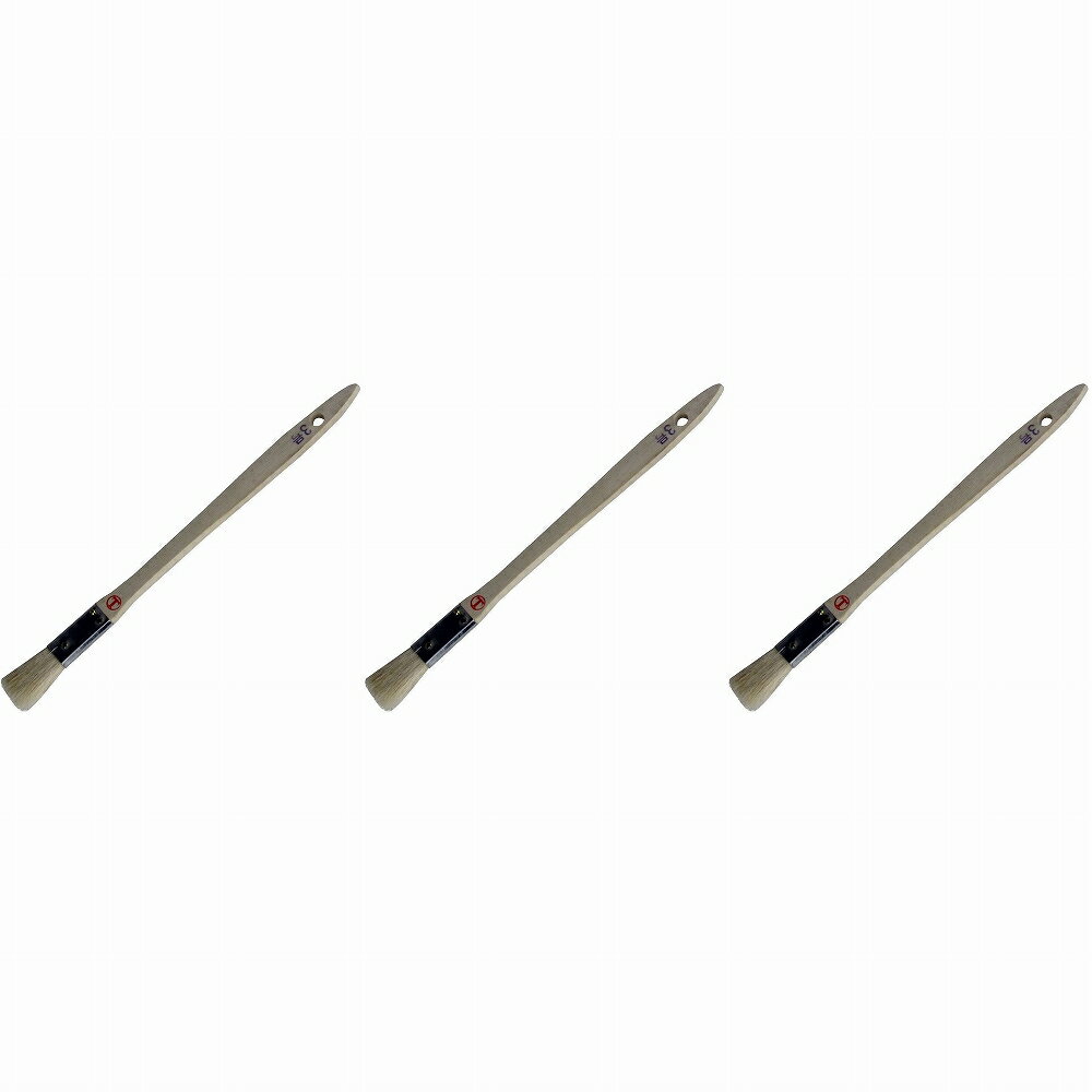 大塚刷毛製造 - 白毛金巻刷毛 - 平 - 白 - 3号 3個セット