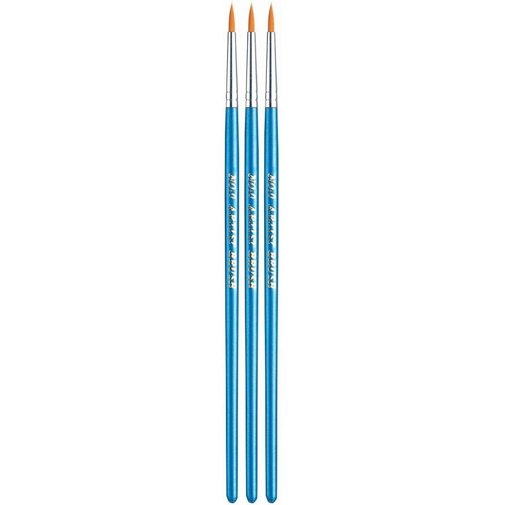 大塚刷毛製造 マルテーナイロン画筆 0号 線引 3個セット