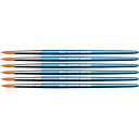 大塚刷毛製造 マルテーナイロン画筆 8号 丸型 6個セット