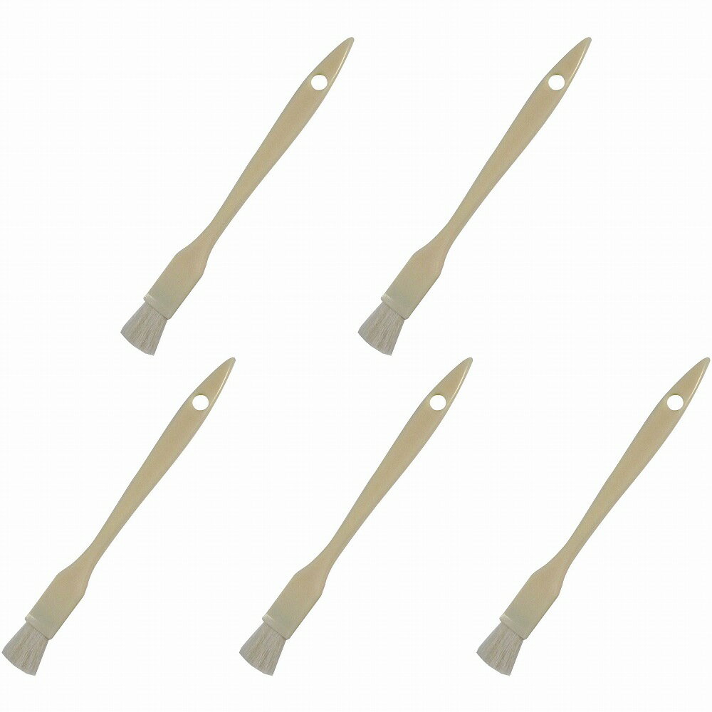 Coating, Repair, Various Materials - ハンディ・クラウン - PP - 白毛 - 平 - 白 - 5号 5個セット