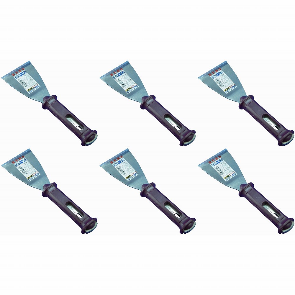 林刃物 - ALLEX - ハンマーへら - 曲り - 76ミリ 6個セット