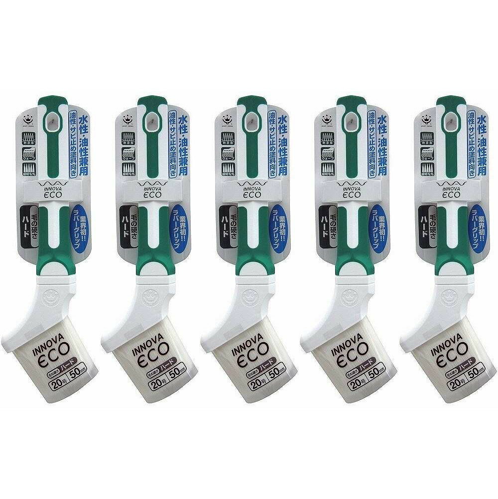 ハンディ・クラウン - INNOVA ECO刷毛 ハード 20号(50mm) 特長 ●業界初のウェーブ繊維を採用し、独自の製法で作り上げた刷毛です。●ウェーブ繊維は塗料の含み・吐き出しに優れており、圧倒的な作業効率と仕上がりを重視しております。●握りやすいラバーグリップを採用しております。●水性・油性・ニスすべての塗料に対応しております。●屋内から屋外まであらゆる塗装シーンに対応できます。 仕様 ●毛材：化繊100%●柄：PP、エラストマー ご注意 ●用途以外に使用しないでください。●毛払いをしないで使用しますと、抜け毛が塗装面に付着する場合がありますので、手で不要な毛を払ってから、ご使用ください。ハンディ・クラウン - INNOVA ECO刷毛 ハード 20号(50mm) 特長 ●業界初のウェーブ繊維を採用し、独自の製法で作り上げた刷毛です。●ウェーブ繊維は塗料の含み・吐き出しに優れており、圧倒的な作業効率と仕上がりを重視しております。●握りやすいラバーグリップを採用しております。●水性・油性・ニスすべての塗料に対応しております。●屋内から屋外まであらゆる塗装シーンに対応できます。 仕様 ●毛材：化繊100%●柄：PP、エラストマー ご注意 ●用途以外に使用しないでください。●毛払いをしないで使用しますと、抜け毛が塗装面に付着する場合がありますので、手で不要な毛を払ってから、ご使用ください。