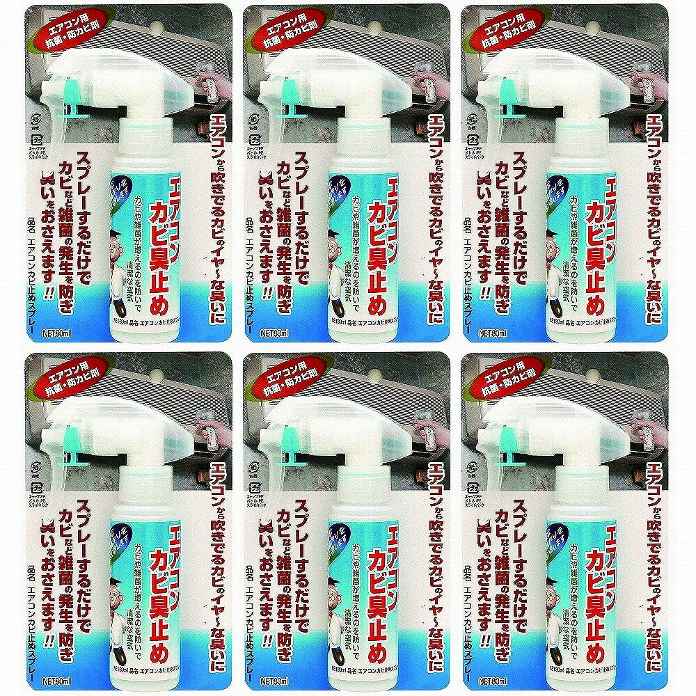 日本ミラコン産業 - エアコンカビ止めスプレー - 80ml 6個セット
