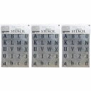 ビビッドヴアン - グラフィティーステンシル - アルファベット - FONT3−A4 3個セット