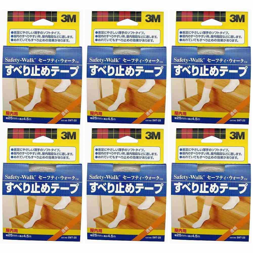 スリーエムジャパン(3M) - セーフティ・ウォーク すべり止めテープ 屋内用 透明(25mm×4.5m) - SWT-25 特長 ●滑り止めテープ（セーフティウォーク）は第二次世界大戦中に米軍潜水艦から水兵がすべって海に転落する事故が続発したため、米軍の要請により米国3M社が開発したものです。 仕様 ●基材：塩化ビニル樹脂●粘着剤：ゴム系 ご注意 ●接着面の汚れ、油分、水分をよくふき取ってから使用して下さい。●幼児の手の届かず、直射日光の当たらない冷暗所で保管して下さい。スリーエムジャパン(3M) - セーフティ・ウォーク すべり止めテープ 屋内用 透明(25mm×4.5m) - SWT-25 特長 ●滑り止めテープ（セーフティウォーク）は第二次世界大戦中に米軍潜水艦から水兵がすべって海に転落する事故が続発したため、米軍の要請により米国3M社が開発したものです。 仕様 ●基材：塩化ビニル樹脂●粘着剤：ゴム系 ご注意 ●接着面の汚れ、油分、水分をよくふき取ってから使用して下さい。●幼児の手の届かず、直射日光の当たらない冷暗所で保管して下さい。
