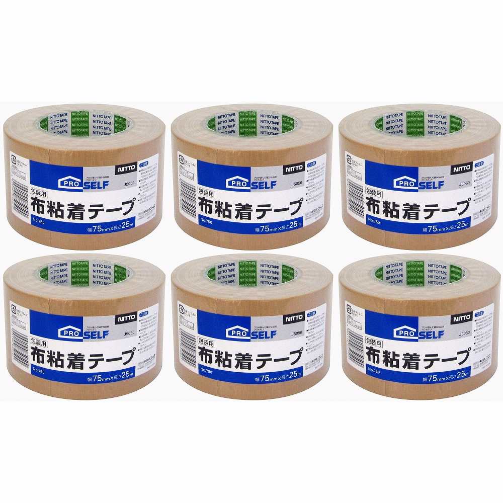 ニトムズ - 布粘着テープ No.750 シュリンク(75mm×25m) - J5050 特長 ●信頼の逸品、超ロングセラーの布テープ。●宅配便・小包などの包装に。●紙箱など角の補強に。●結束・仮止め・万能補修用に。 仕様 ●基材：布●粘着剤：ゴム系粘着剤 ご注意 ●直射日光の当たらない涼しい場所に保管ください。●用途以外には使用しないで下さい。●目立たない箇所であらかじめ試してからご使用ください。●幼児の手の届くところに置かないでください。●注意事項を必ずお読み下さい。ニトムズ - 布粘着テープ No.750 シュリンク(75mm×25m) - J5050 特長 ●信頼の逸品、超ロングセラーの布テープ。●宅配便・小包などの包装に。●紙箱など角の補強に。●結束・仮止め・万能補修用に。 仕様 ●基材：布●粘着剤：ゴム系粘着剤 ご注意 ●直射日光の当たらない涼しい場所に保管ください。●用途以外には使用しないで下さい。●目立たない箇所であらかじめ試してからご使用ください。●幼児の手の届くところに置かないでください。●注意事項を必ずお読み下さい。