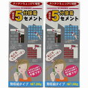 家庭化学工業 - かんたんちょこっと補修シリーズ - 超速乾5分接着セメント - 200g 2個セット