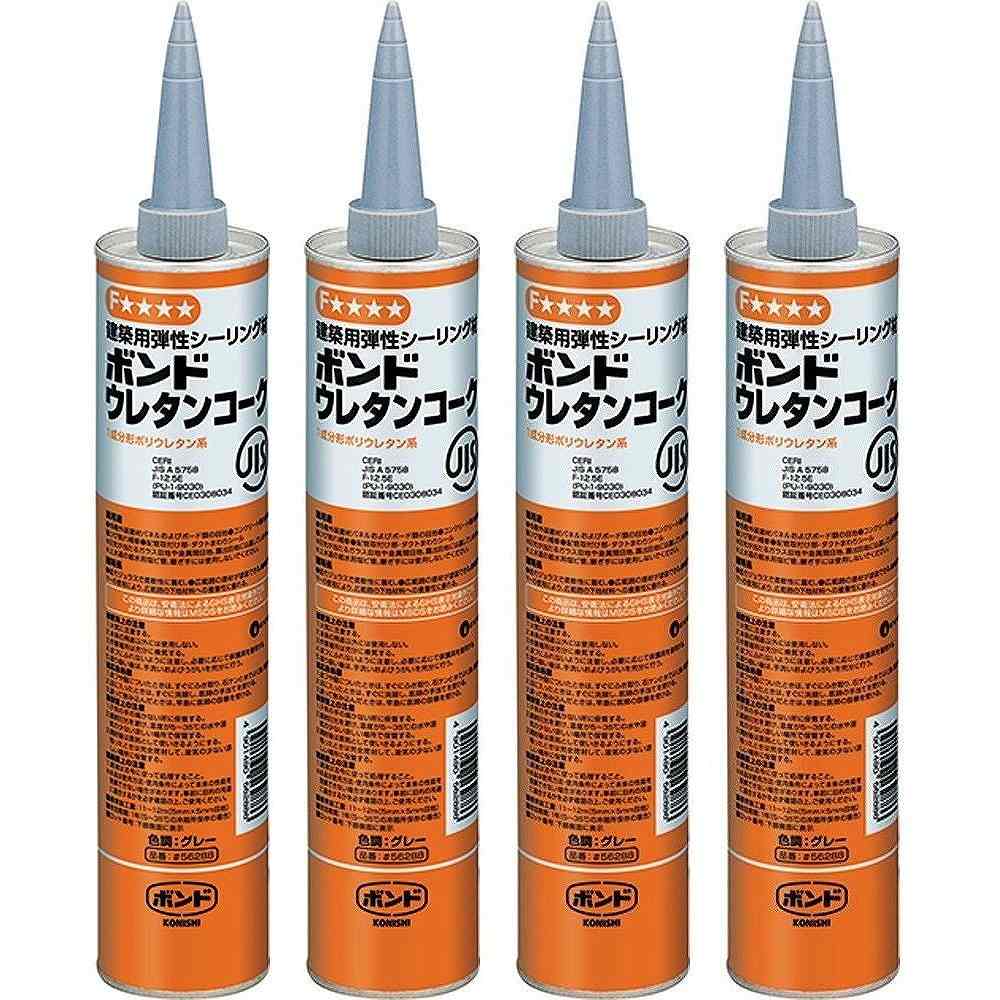 コニシ　ボンド　ウレタンコーク　320ml　グレー 4個セット