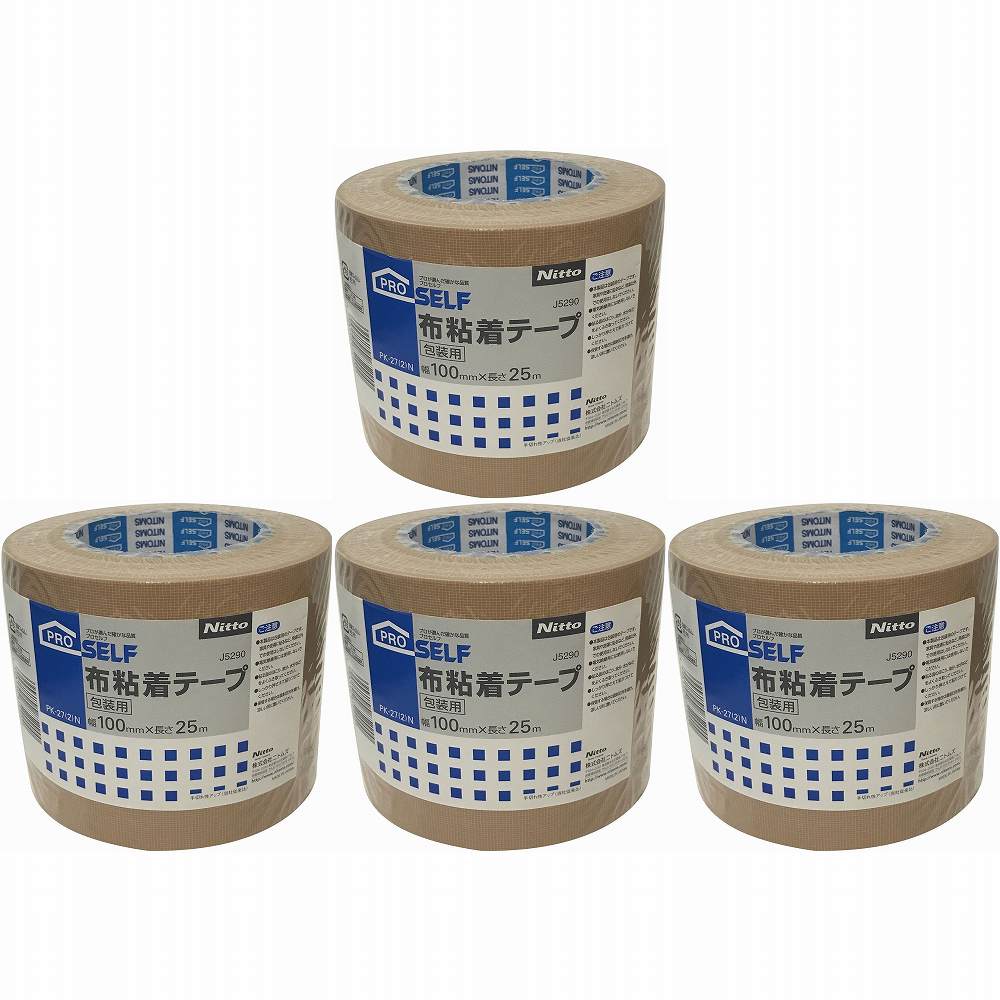 ニトムズ PK−27　POS布テープ　シュリンク　100X25 J5290 4個セット