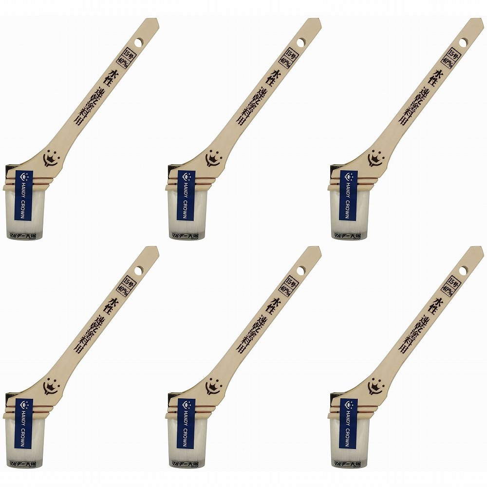 ハンディ・クラウン - Prospec 速乾水性 塗料用刷毛(40mm) 特長 ●ウェーブ繊維を混毛しており、化繊刷毛でも含みが良く、作業性抜群。●ほど良いコシ感で、長時間作業でも疲れ難い。 仕様 ●毛材：化学繊維●柄：木 ご注意 ●用途以外に使用しないでください。●毛払いをしないで使用しますと、抜け毛が塗装面に付着する場合がありますので、手で不要な毛を払ってから、ご使用ください。ハンディ・クラウン - Prospec 速乾水性 塗料用刷毛(40mm) 特長 ●ウェーブ繊維を混毛しており、化繊刷毛でも含みが良く、作業性抜群。●ほど良いコシ感で、長時間作業でも疲れ難い。 仕様 ●毛材：化学繊維●柄：木 ご注意 ●用途以外に使用しないでください。●毛払いをしないで使用しますと、抜け毛が塗装面に付着する場合がありますので、手で不要な毛を払ってから、ご使用ください。