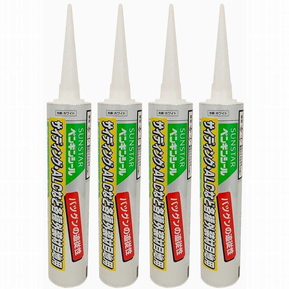 サンスター技研 - 変成シリコーン サンディングALC用 ホワイト(320ml) 4個セット
