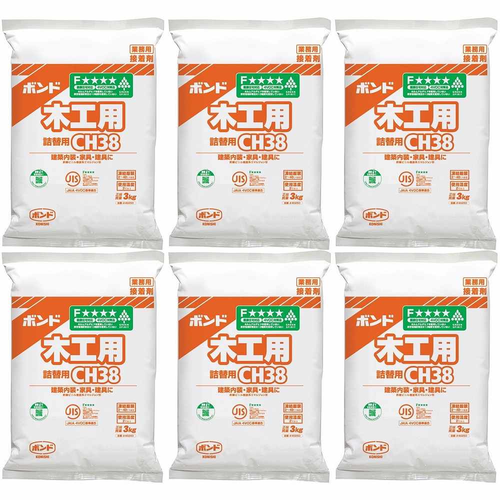 コニシ - ボンド 木工用 CH38 詰替用(3kg) 6個セット