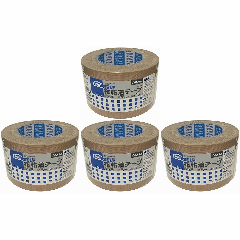 ニトムズ PK−27　POS布テープ　シュリンク　75X25 J5280 4個セット