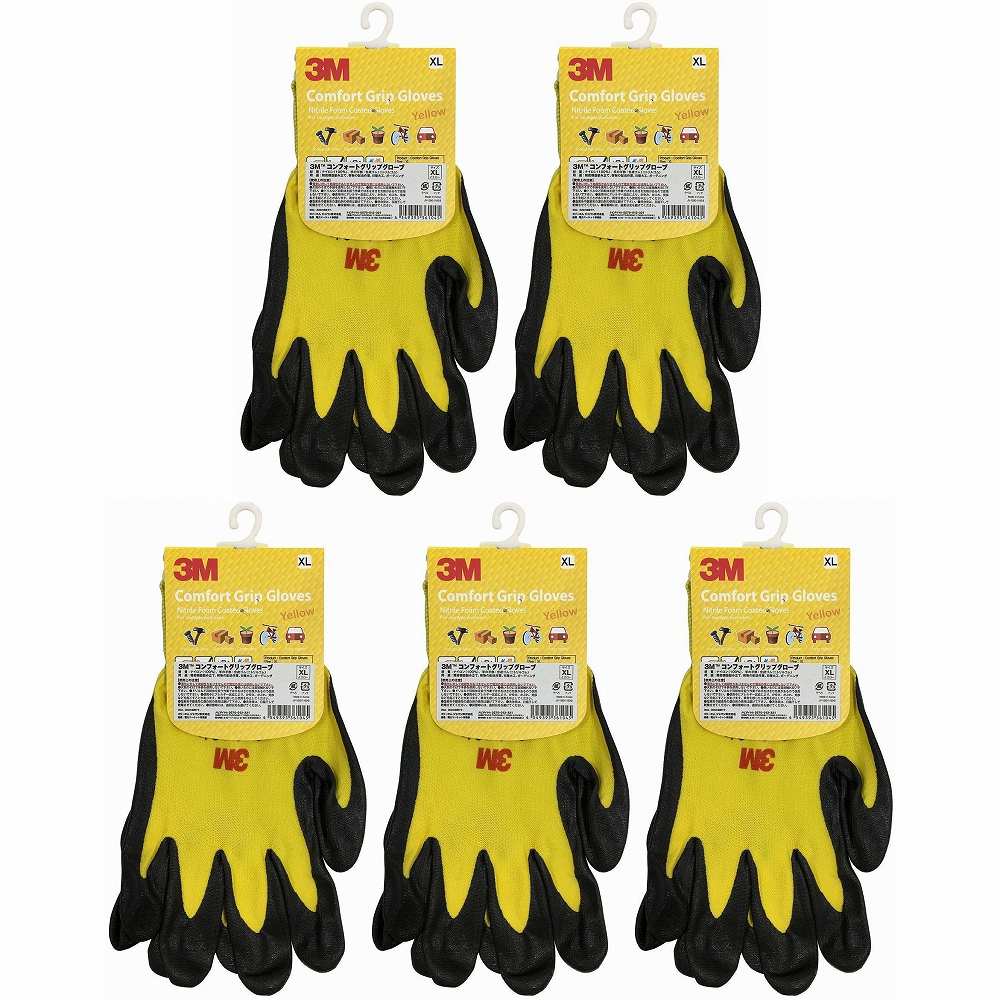 ���꡼���ॸ��ѥ�(3M) - ���̺���ѥ���ե����ȥ���åץ������� �������� XL������ - GLOVE YEL L 5�ĥ��å�