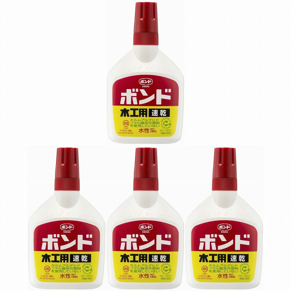 コニシ　木工用速乾180g　＃10832 4個セット