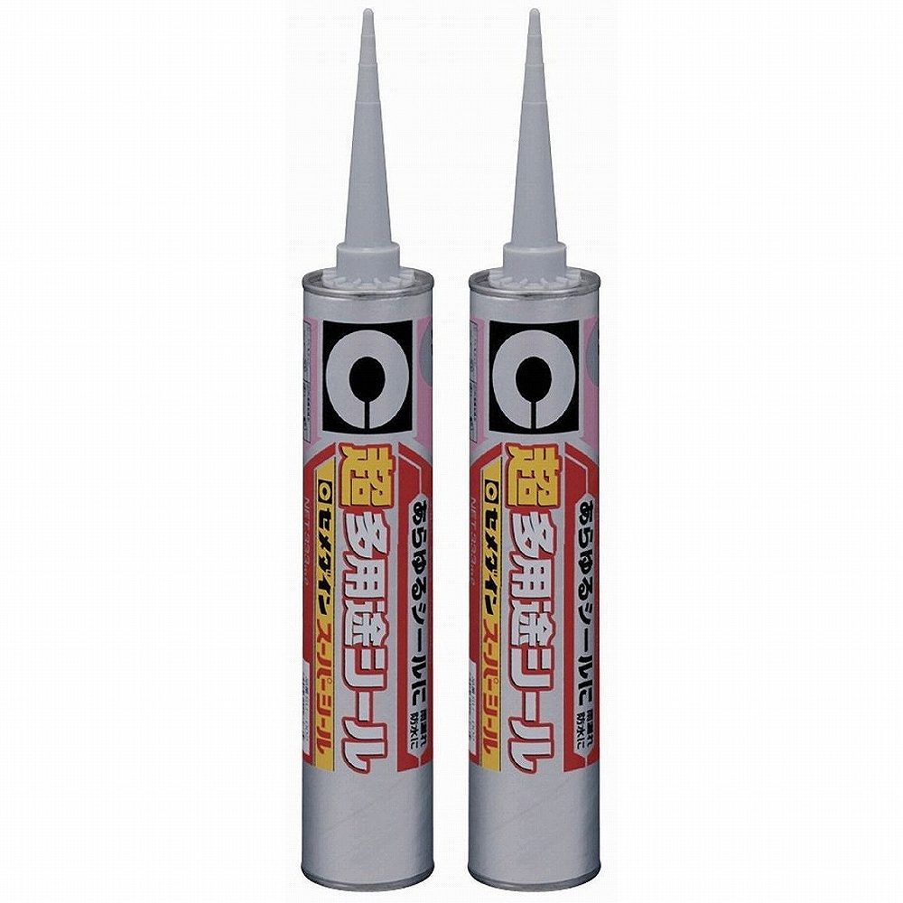 【2個セット】セメダイン スーパーシール　グレー SU-002 333ml