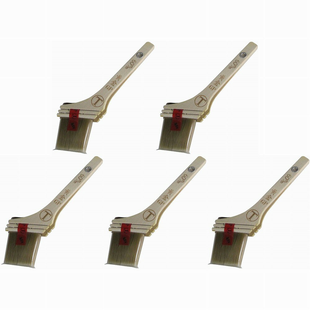 大塚刷毛製造 - 黄金GP - 筋違 - 赤 - 60mm 5個セット