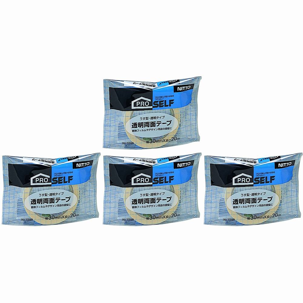 ニトムズ　透明両面30×20　NO．539R 4個セット(4)