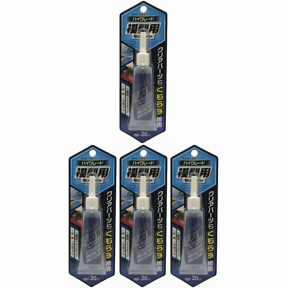 セメダイン　ハイグレード模型用　（透明）　P20ml　（プラモデル用）CA−089 4個セット