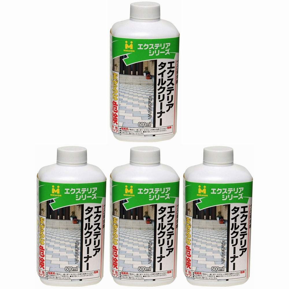 日本ミラコン産業 - エクステリアタイルクリーナー - 600ml 4個セット