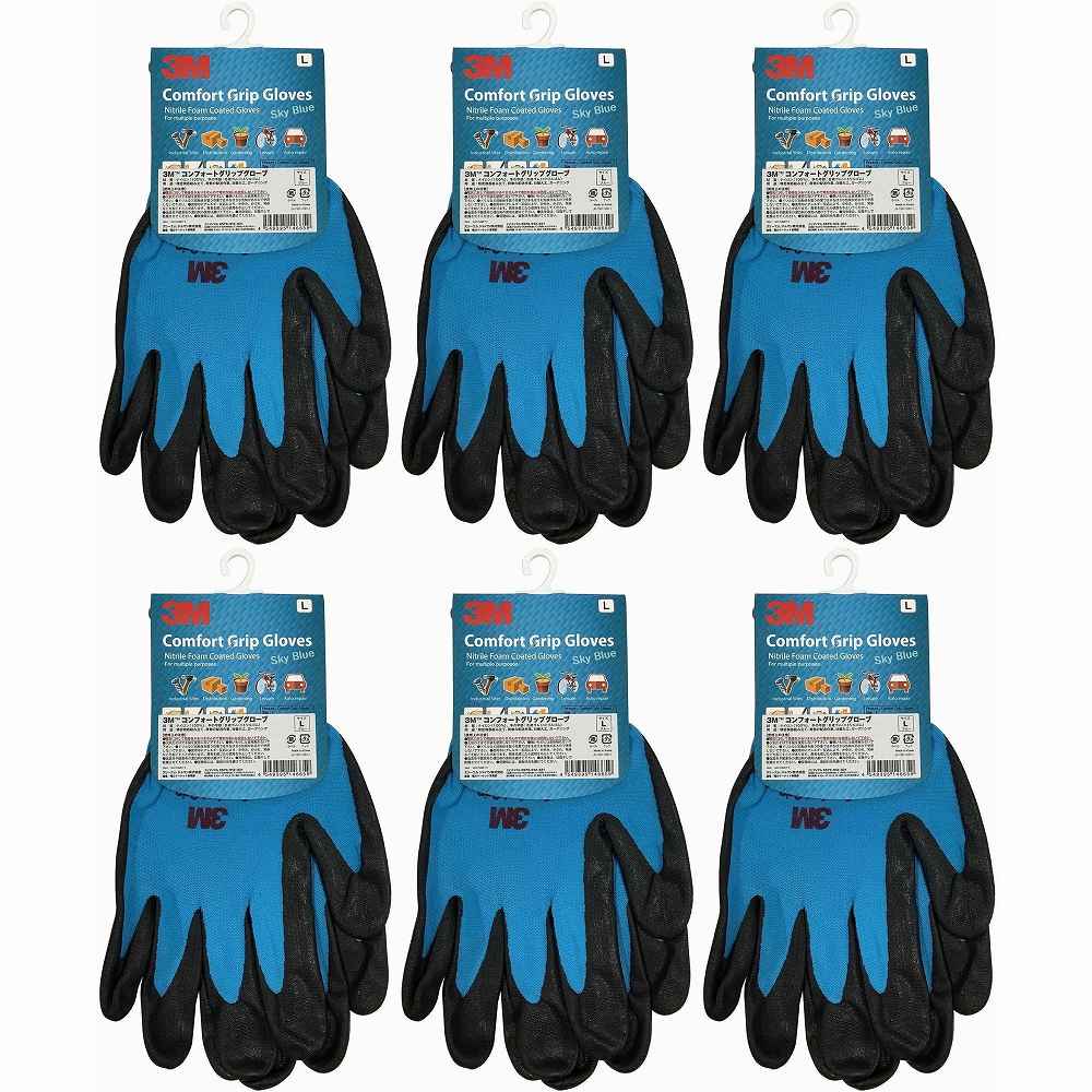 ���꡼���ॸ��ѥ�(3M) - ���̺���� ����ե����ȥ���åץ������� �֥롼 L������ - GLOVE BLU L 6�ĥ��å�