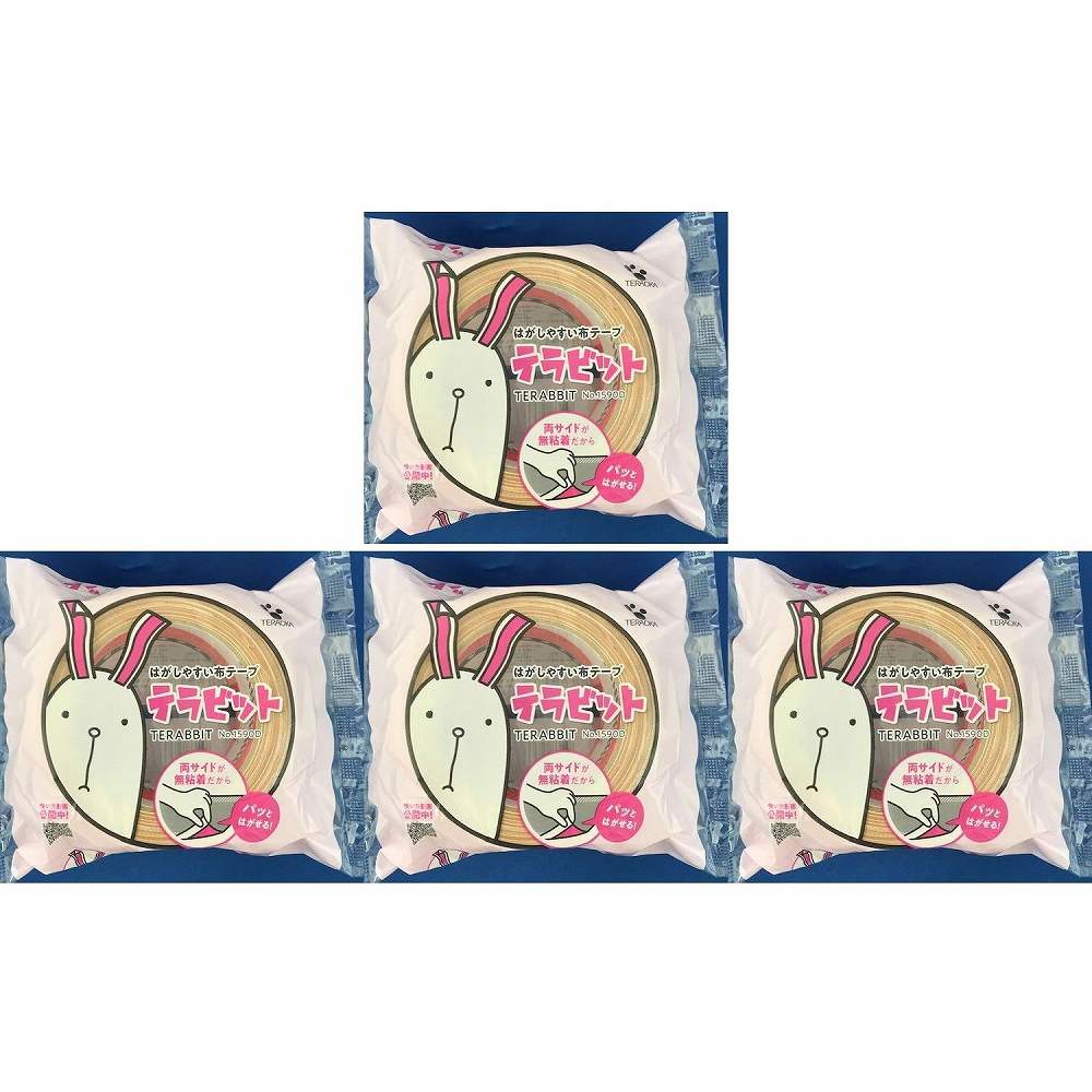 TERAOKA テラビット NO．1590D 50mmX20M 4個セット