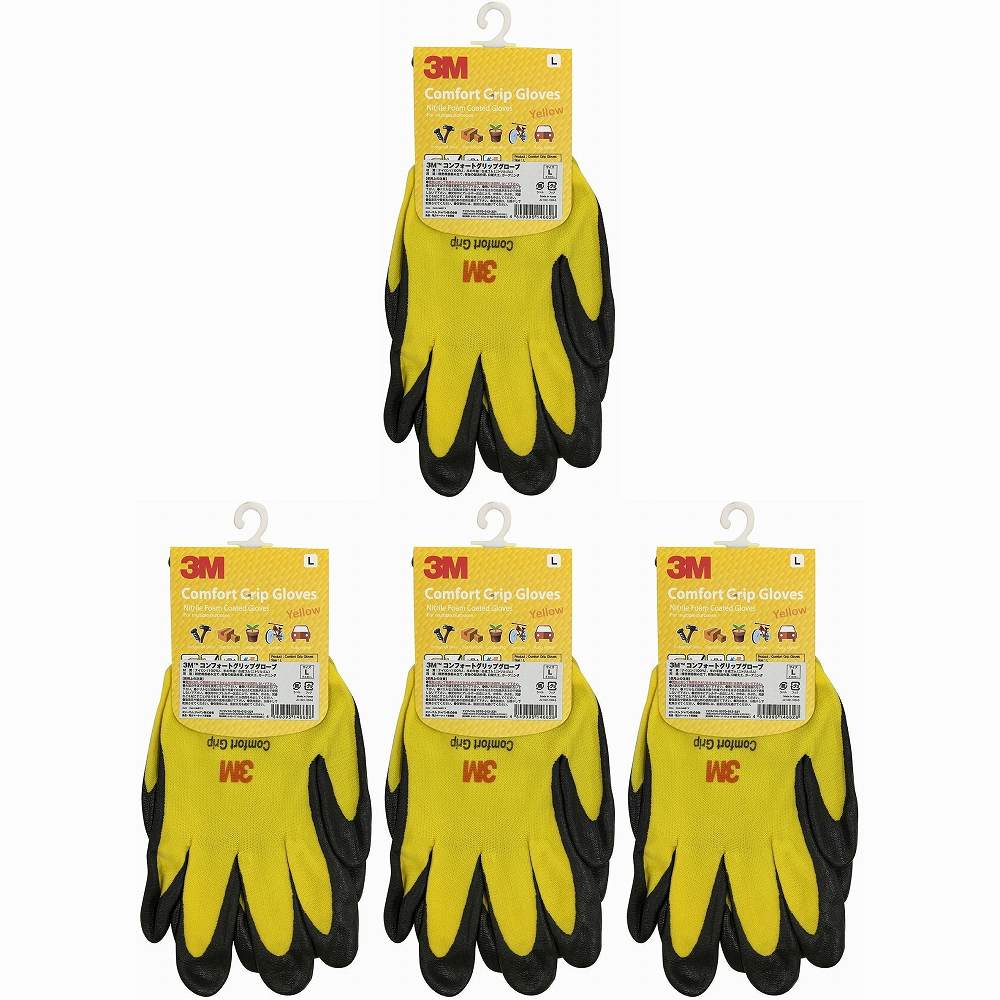 ���꡼���ॸ��ѥ�(3M) - ���̺���� ����ե����ȥ���åץ������� �������� L������ - GLOVE YEL L 4�ĥ��å�