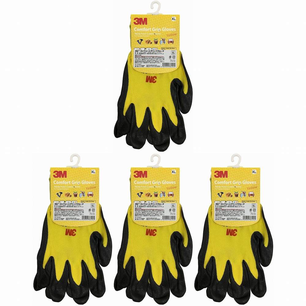 ���꡼���ॸ��ѥ�(3M) - ���̺���ѥ���ե����ȥ���åץ������� �������� XL������ - GLOVE YEL L 4�ĥ��å�