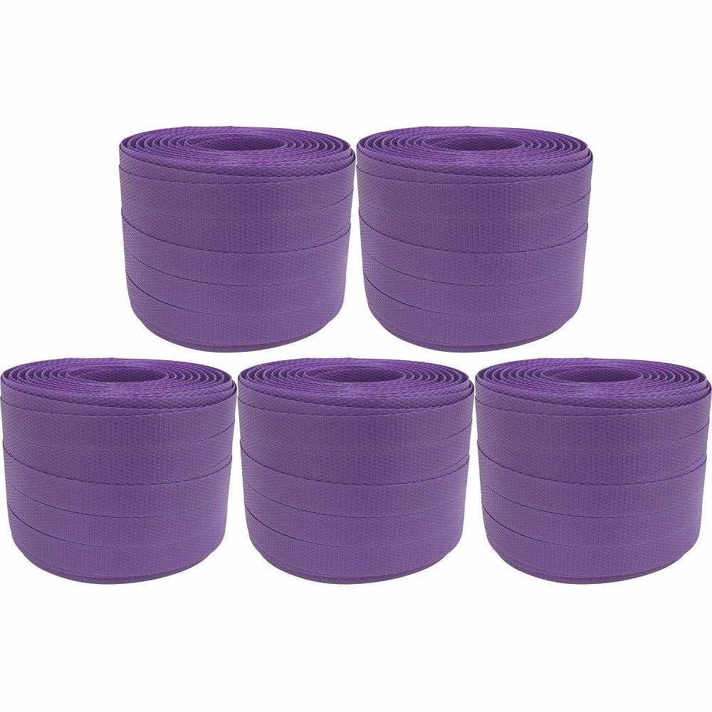 ユタカメイク　梱包用品　PPバンド　15．5mm×100m　ムラサキ 5個セット