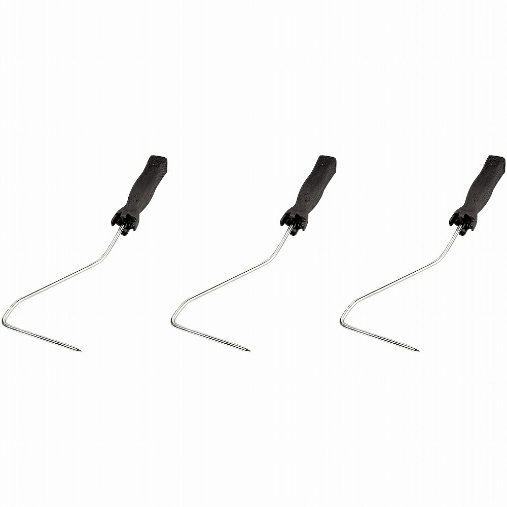 大塚刷毛製造 ミドル・スモール兼用ローラーハンドル 角型 長柄 3個セット