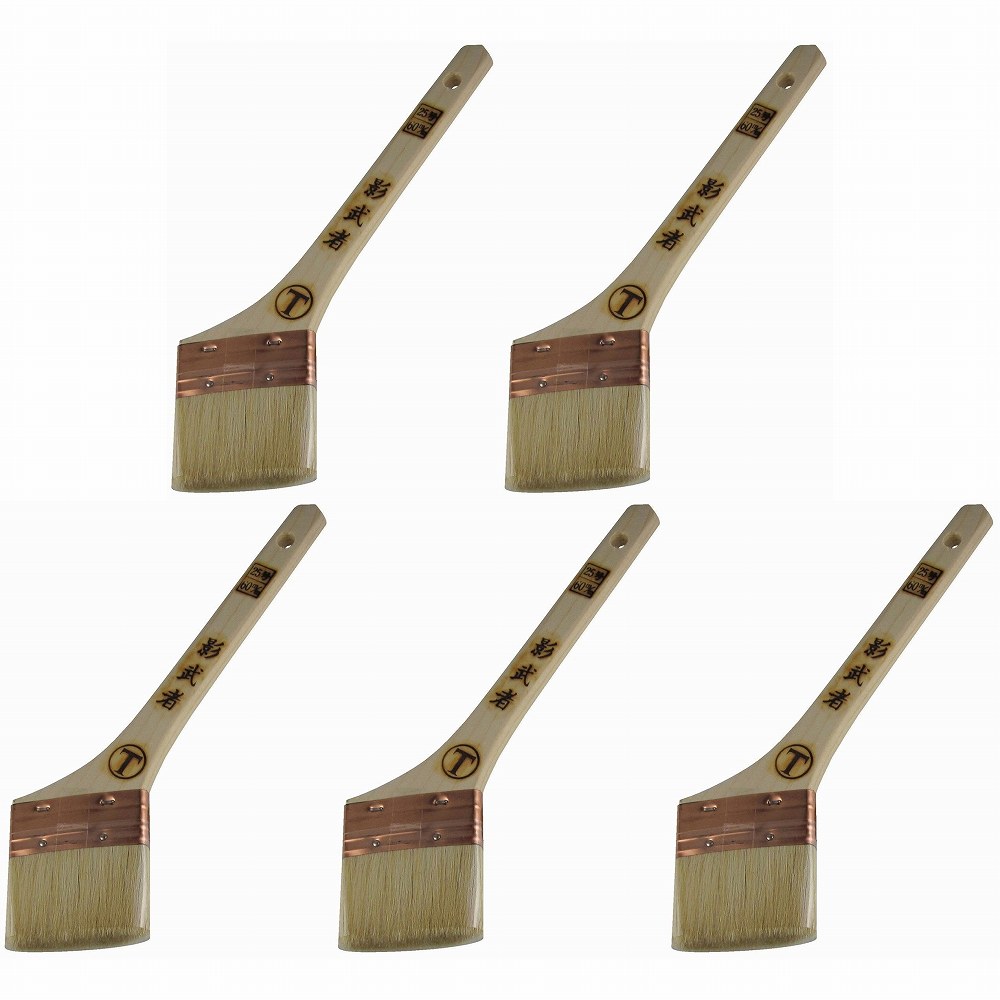 大塚刷毛製造 - 影武者 - 筋違 - 白 - 60ミリ 5個セット