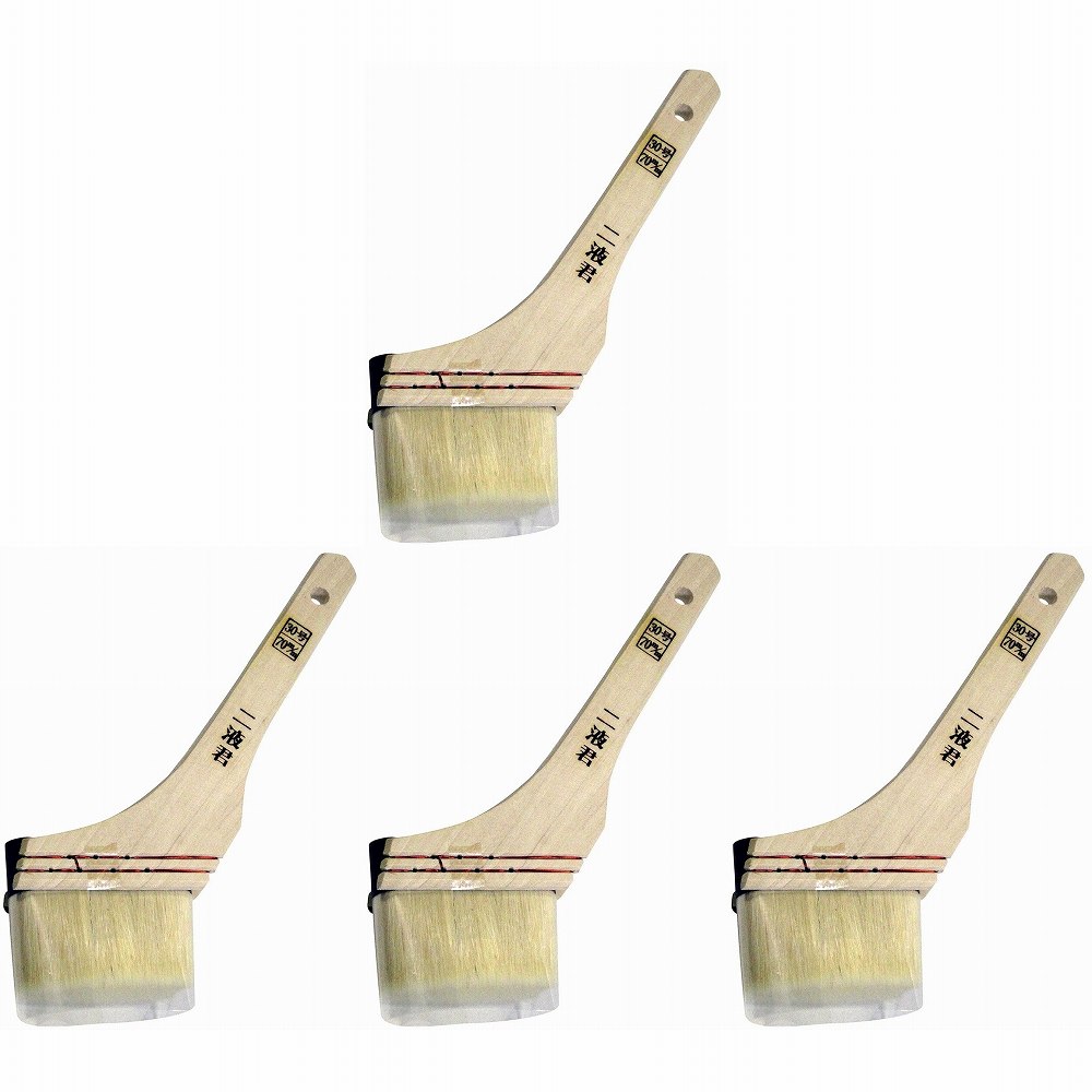 大塚刷毛製造 - 二液君 - 筋白 - 70mm（30号） 4個セット