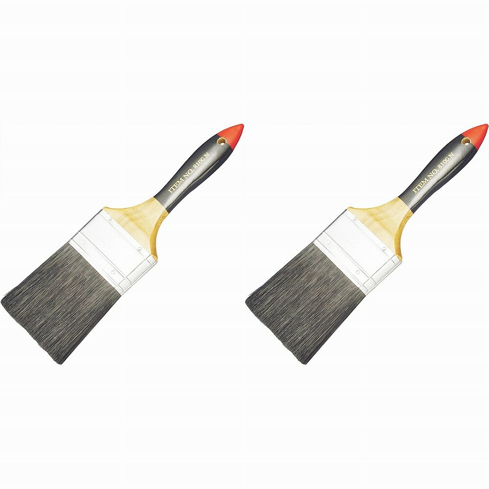 大塚刷毛製造 #8100N中国ラスター 平 黒 1" 2個セット