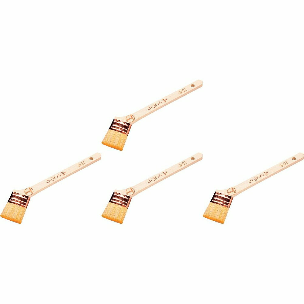 大塚刷毛製造 ふくろう 銅巻 筋違 白 15号 4個セット