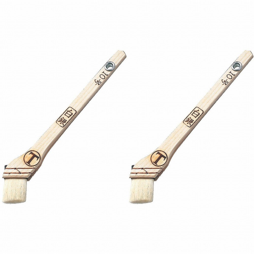 Coating, Repair, Various Materials - 大塚刷毛 - 白銀 ダメ込み・隅切り用刷毛 筋違 白 10号 2個セット