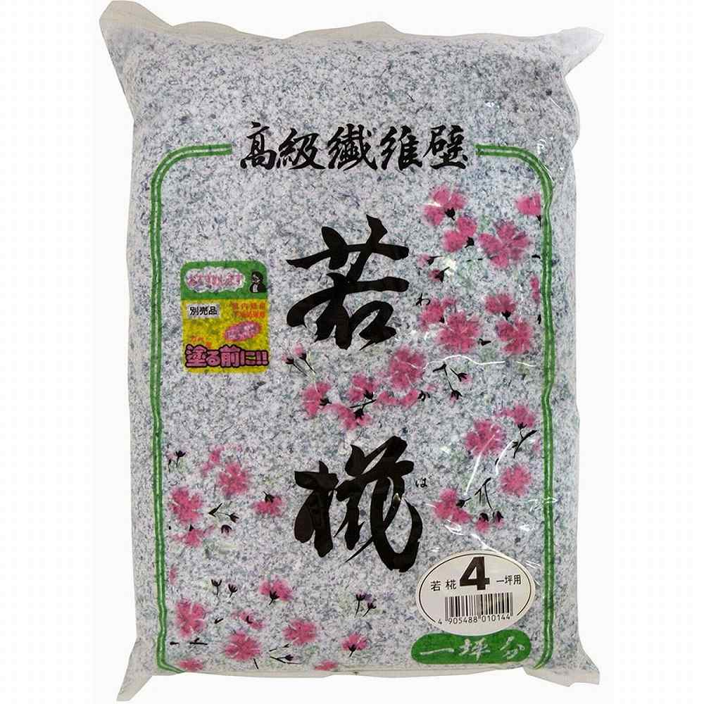 家庭化学工業 - 繊維壁 若椛 NO.4 1坪用(670g) 特長 ●水練りだけで塗れます。●ひび割れや、ボロボロ落ちることなく綺麗な仕上がりになります。 仕様 ●成分：繊維、パルプ、着色木粉、セルローズ系接着剤、その他 ご注意 ●下地の処...