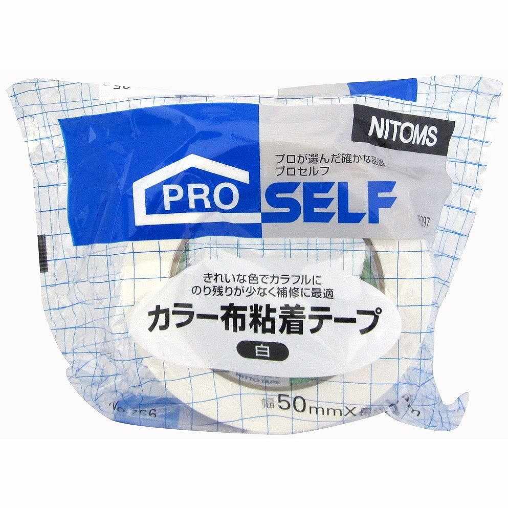 ニトムズ　ベストクロス　白JAN：4904140853976メーカー：（株）ニトムズ / ブランド：ニトムズ / 原産国：日本特長●基材強度に優れます。用途●引越や荷物の梱包用途に。仕様●幅(mm)：50●長さ(m)：25●厚さ(mm)：0.23●サイズ：0.23mm×50mm×25m●粘着力(mm)：9.7N/20材質／仕上●スフモス●合成ゴム系粘着剤