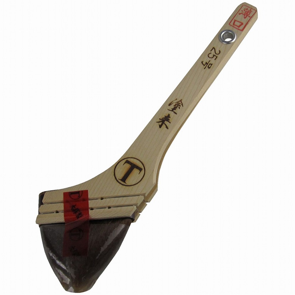 大刷毛製造 塗来 薄口 筋違 赤 25号 特長 化繊繊維に特殊加工が施された、ウェーブ刷毛です。今までにない塗料の含み・滑らかでしなやか塗り感を実現。薄口タイプの水性反応硬化塗料用刷毛です。大刷毛製造 塗来 薄口 筋違 赤 25号 特長 化繊繊維に特殊加工が施された、ウェーブ刷毛です。今までにない塗料の含み・滑らかでしなやか塗り感を実現。薄口タイプの水性反応硬化塗料用刷毛です。