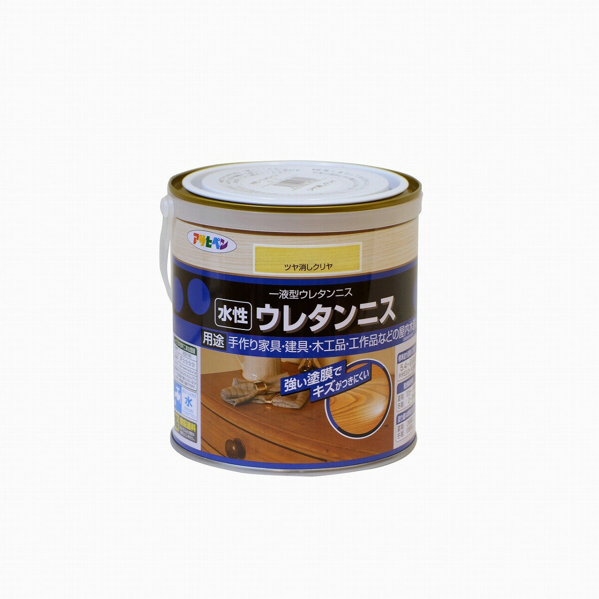 アサヒペン 水性木部変色防止クリヤコート 300ML ツヤ消しクリヤ 2缶セット