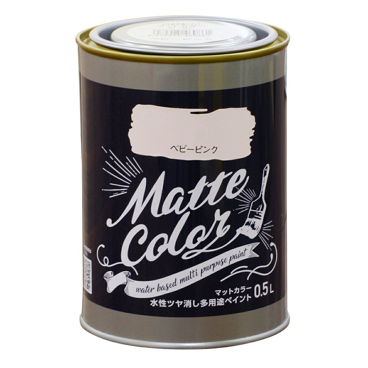 【あす楽対応・送料無料】アサヒペン水性多用途ペイントマットカラー0．5Lベビーピンク