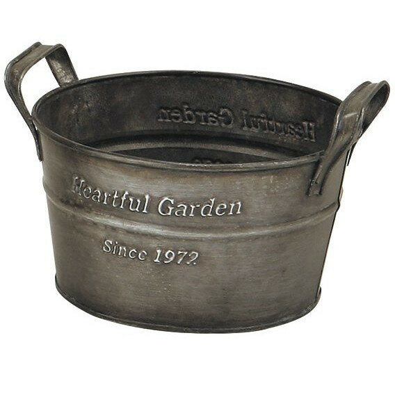 【あす楽対応・送料無料】ケー・イー・アイアンティーク風ブリキポット2370−C