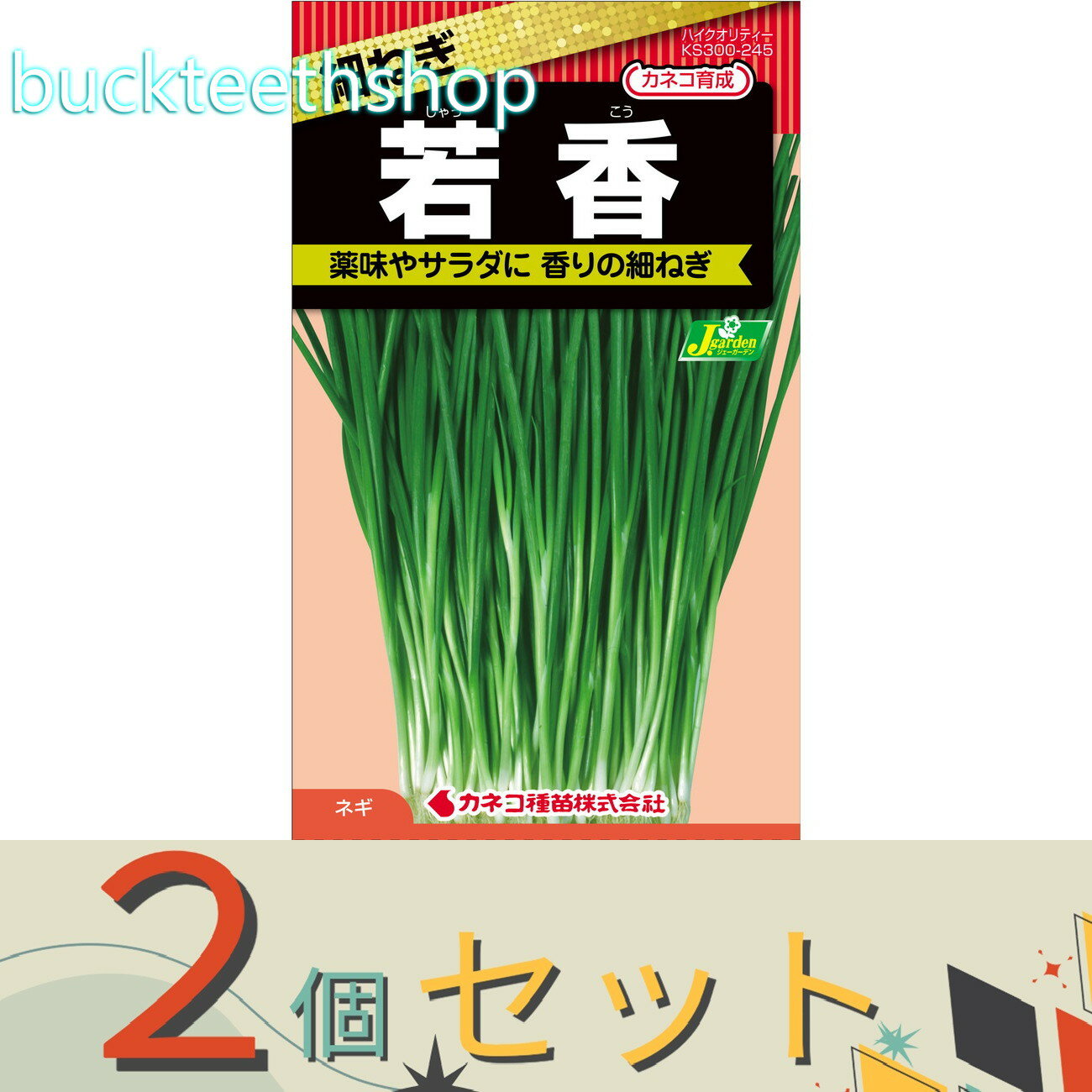 ※2個セット※カネコ種苗　タネ　細ねぎ　若香（じゃっこう）